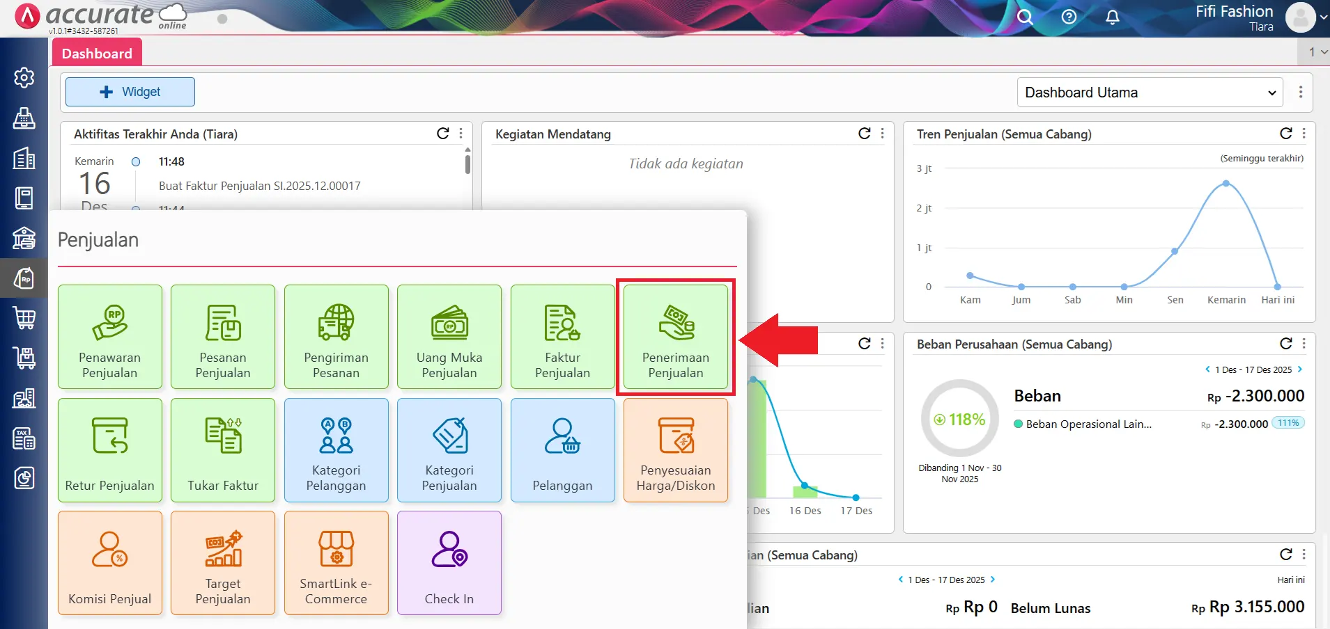 membuat faktur penjualan cicilan
